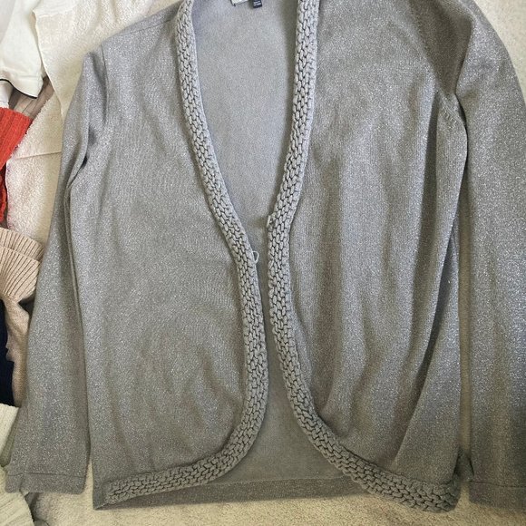Jones Wear metallic silver cardigan size xl - Picture 5 of 5
